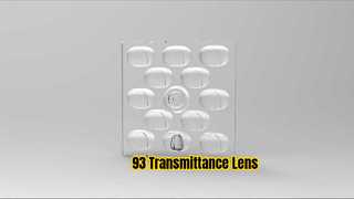 Transmitância quadrada da lente 93% do diodo emissor de luz de ROHS 50mm