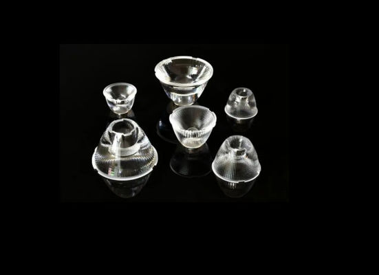 Lente LED COB de série anti-reflexão profunda Lente única otimizada para LEDs COB de 4 mm/6 mm