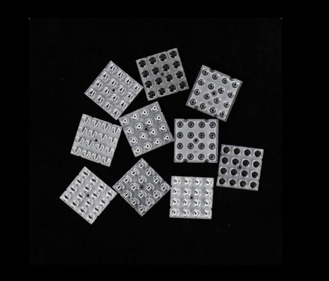 Lentes LED compactas de 50x50 mm projetadas para iluminação exterior de controle preciso da luz