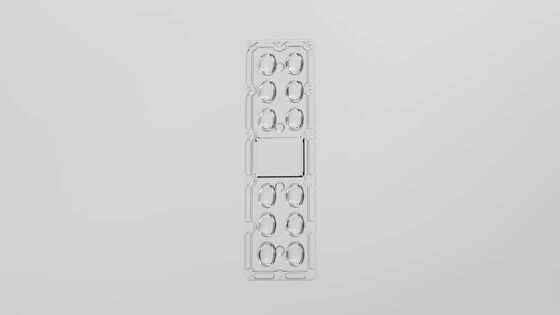 Lente para Luminária Pública LED Protegida IP66 com 92% de Eficiência e Distribuição Assimétrica de Luz para Aplicações Externas